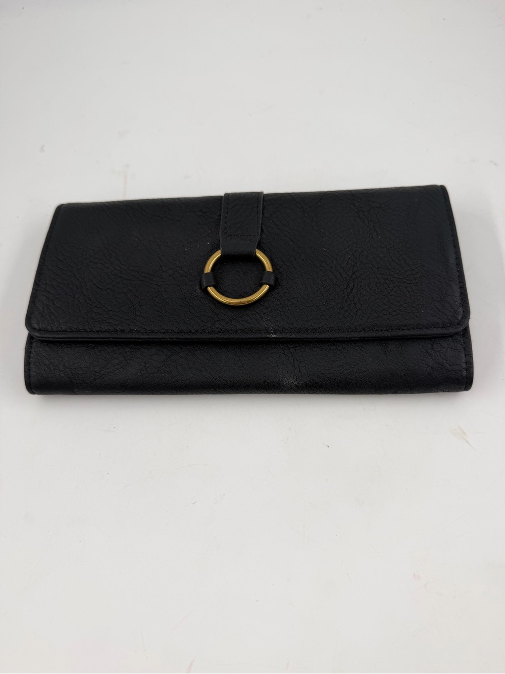 NEW! Universal Thread Women’s Black Vegan Leather Tri-Fold Wallet